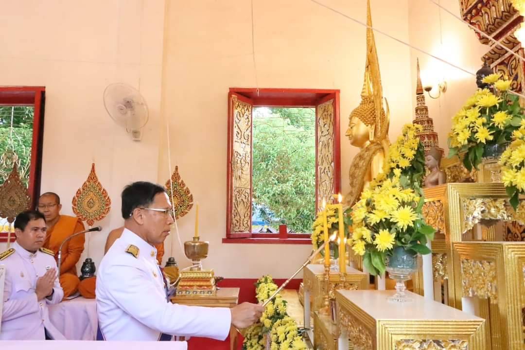 พช.นครพนม   ร่วมพิธีเสกน้ำพระพุทธมนต์ศักดิ์สิทธิ์