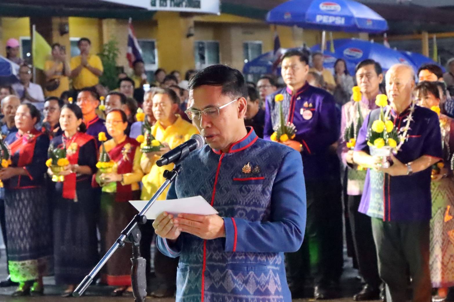 พช.นครพนม   ร่วมพิธีรวมพลคนเกิดวันจันทร์ วันที่สองของงาน บวงสรวงพญาศรีสัตตนาคราช ประจำปี 2567