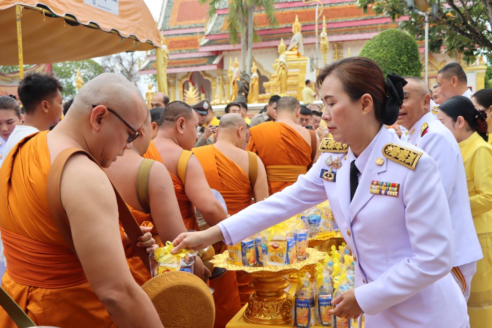 จังหวัดนครพนม   จัดพิธีเจริญพระพุทธมนต์และทำบุญตักบาตรถวายเป็นพระราชกุศลเนื่องในโอกาสพระราชพิธีมหามงคลเฉลิมพระชนมพรรษา 6 รอบ 28 กรกฎาคม 2567