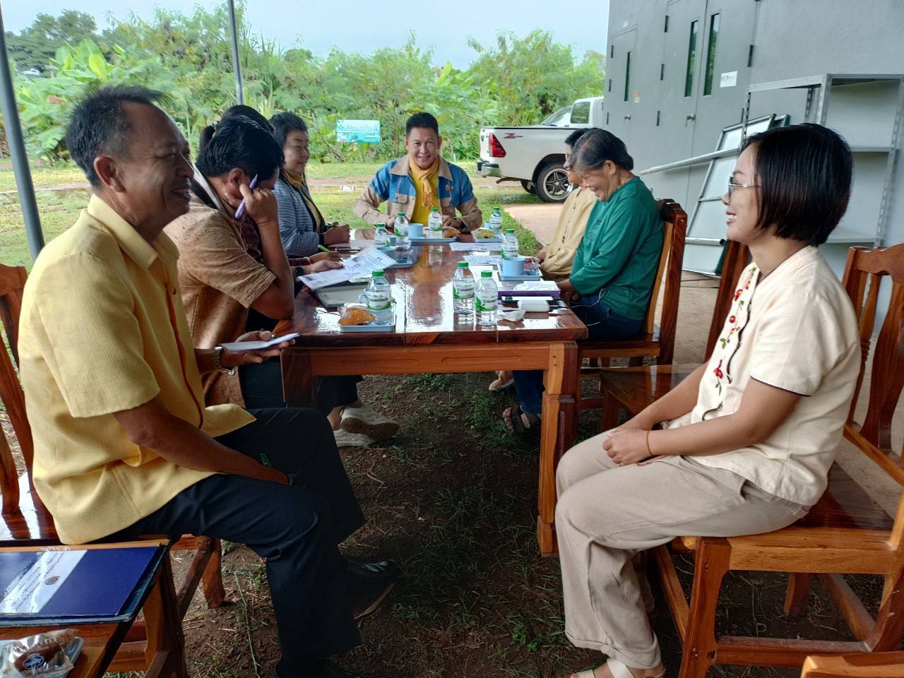 พช.นครพนม   รับการตรวจติดตามผลการปฏิบัติราชการตามนโยบายรัฐบาล การบูรณาการตรวจติดตามงานนโยบายรัฐบาล ภารกิจเร่งด่วนของกระทรวงมหาดไทย และยุทธศาสตร์กรมการพัฒนาชุมชน พื้นที่จังหวัดนครพนม