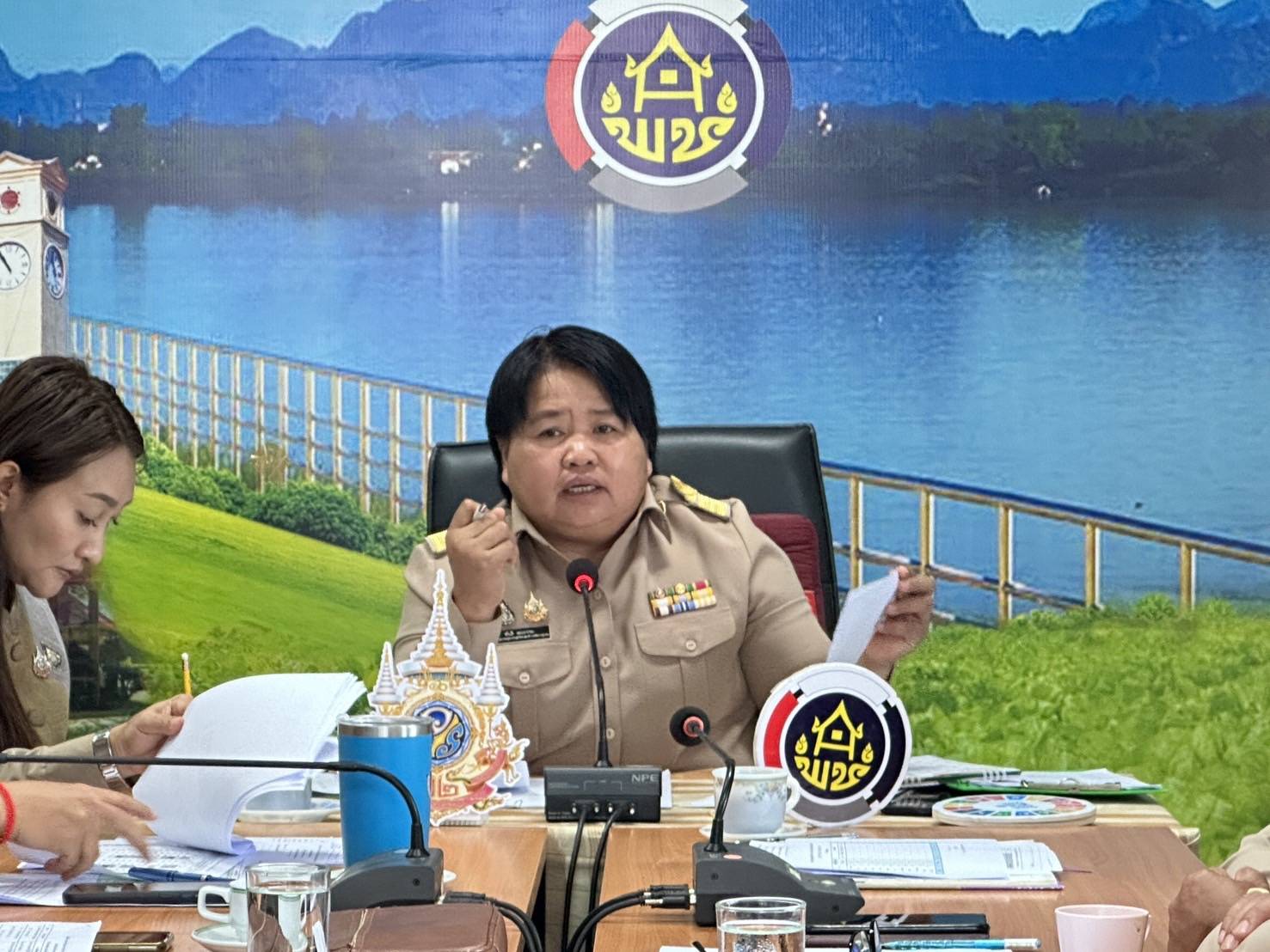 พช.นครพนม   ประชุม Morning Brief การขับเคลื่อนการดำเนินงานพัฒนาชุมชนจังหวัดนครพนม