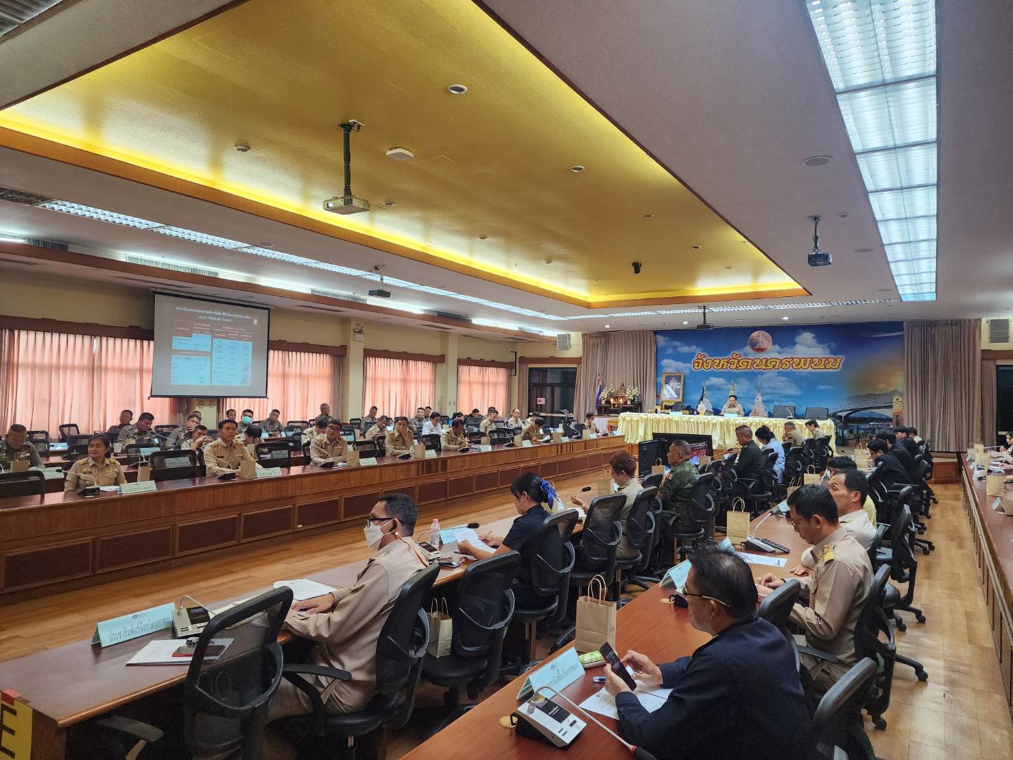พช.นครพนม   ร่วมการประชุม ศอ.ปส.จ.นพ. ขับเคลื่อนการป้องกันและปราบปรามยาเสพติด