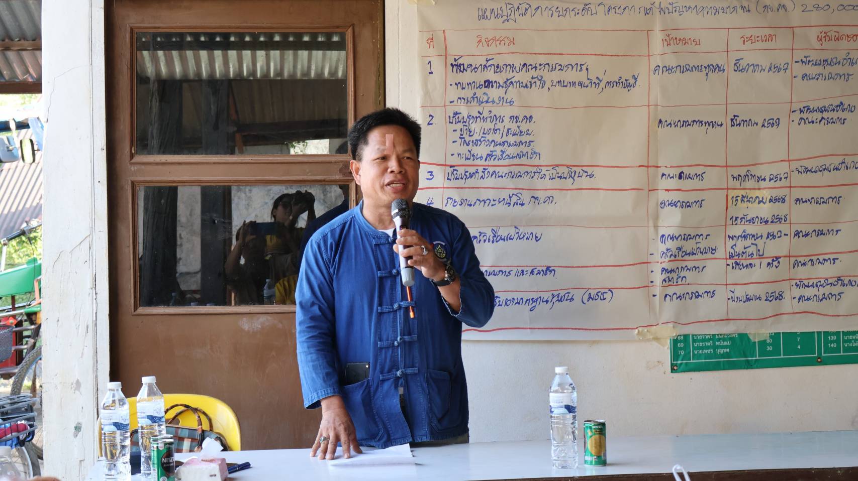 พช.นครพนม ติดตามสนับสนุนการดำเนินงานทุนชุมชน ประจำปีงบประมาณ พ.ศ. 2568