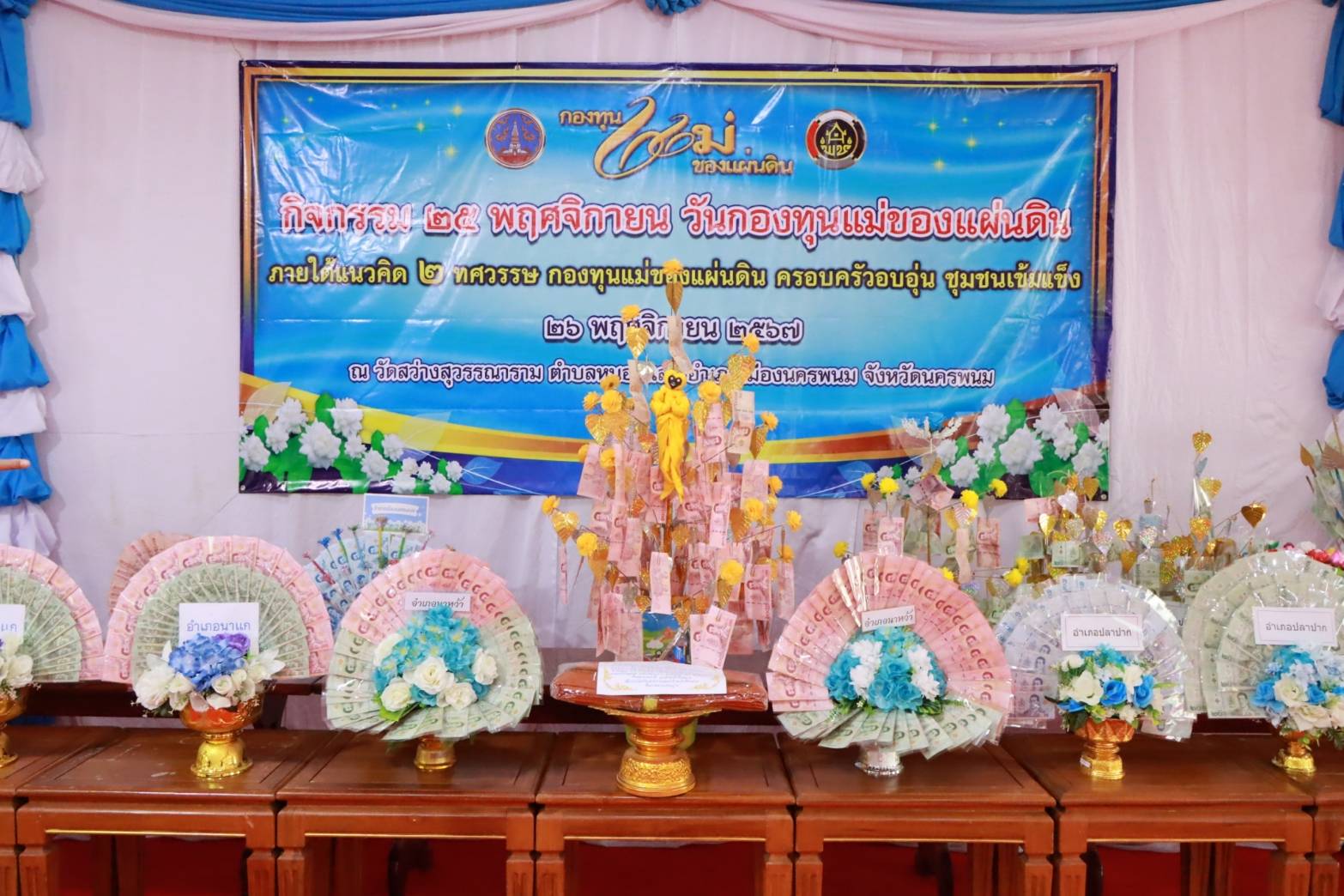 พช.นครพนม จัดกิจกรรม 25 พฤศจิกายน วันกองทุนแม่ของแผ่นดิน ภายใต้แนวคิด “2 ทศวรรษ กองทุนแม่ของแผ่นดิน ครอบครัวอบอุ่น ชุมชนเข้มแข็ง”