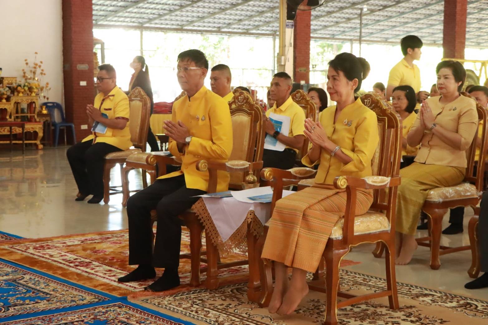 พช.นครพนม ร่วมพิธีเจริญพระพุทธมนต์เฉลิมพระเกียรติถวายพระพรชัยมงคลแด่ พระบาทสมเด็จพระเจ้าอยู่หัว