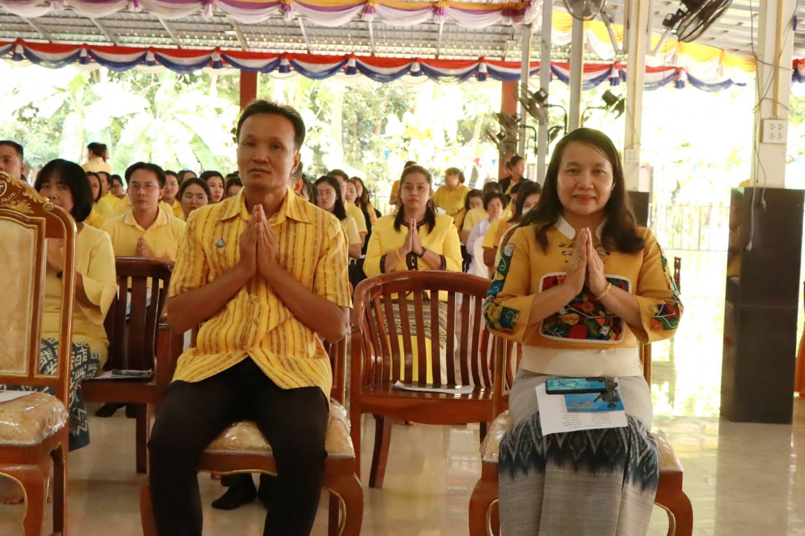 พช.นครพนม ร่วมพิธีเจริญพระพุทธมนต์เฉลิมพระเกียรติถวายพระพรชัยมงคลแด่ พระบาทสมเด็จพระเจ้าอยู่หัว
