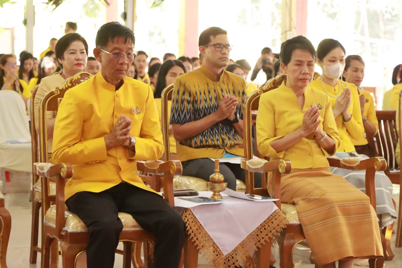 พช.นครพนม ร่วมพิธีเจริญพระพุทธมนต์เฉลิมพระเกียรติถวายพระพรชัยมงคลแด่ พระบาทสมเด็จพระเจ้าอยู่หัว