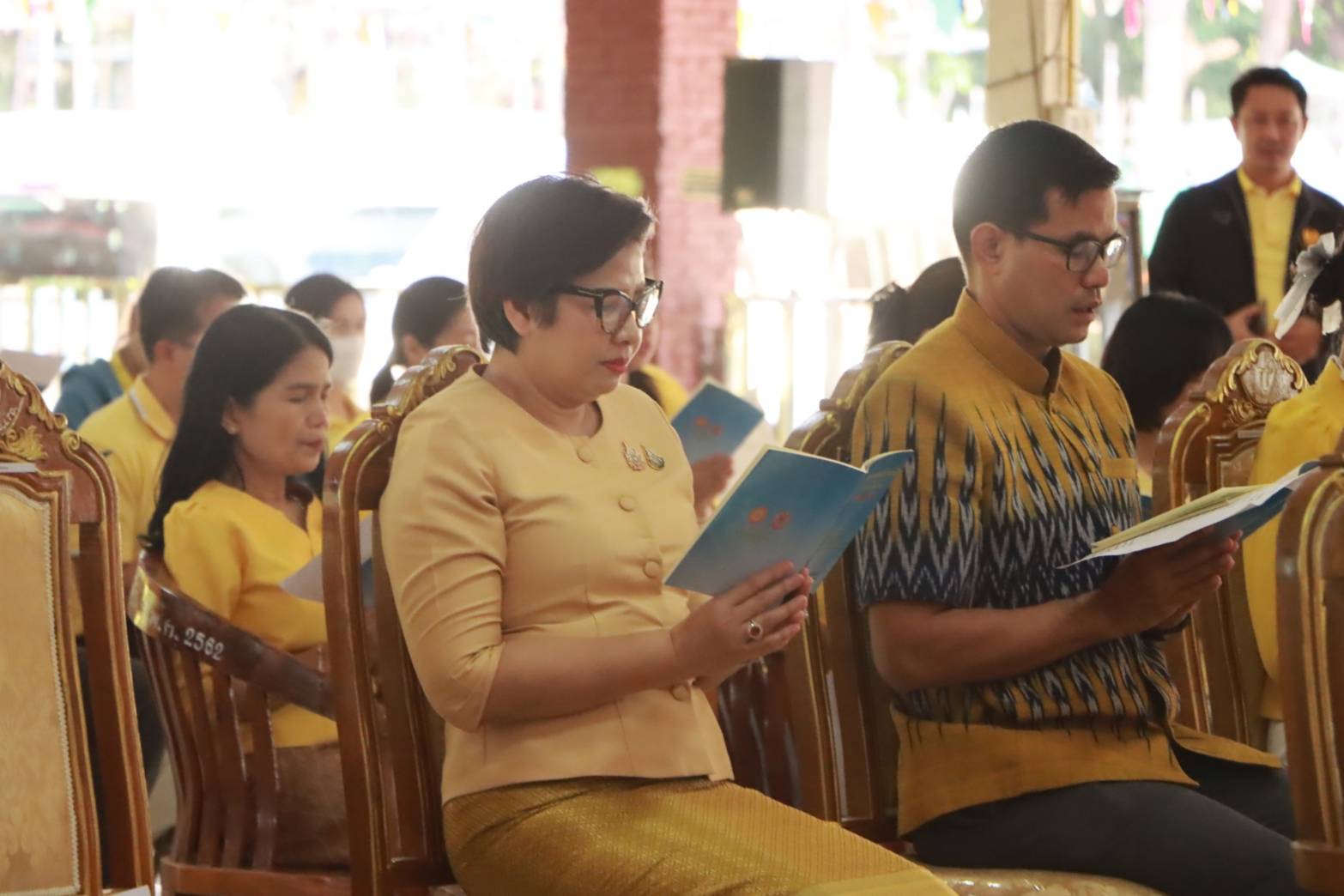 พช.นครพนม ร่วมพิธีเจริญพระพุทธมนต์เฉลิมพระเกียรติถวายพระพรชัยมงคลแด่ พระบาทสมเด็จพระเจ้าอยู่หัว