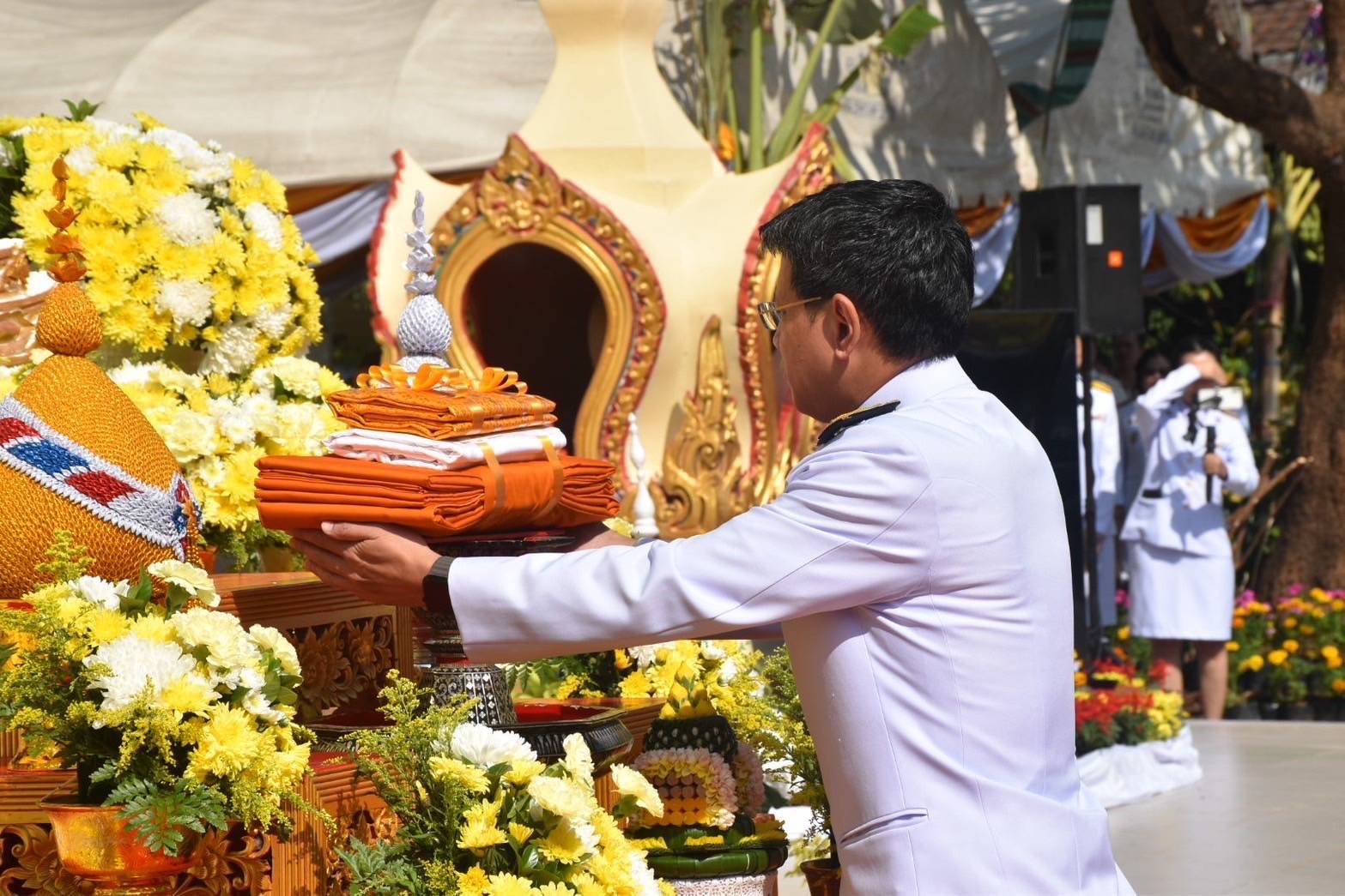 พช.นครพนม ร่วมพิธีถวายผ้าพระกฐินพระราชทานกรมการพัฒนาชุมชน ประจำปี พ.ศ.2567