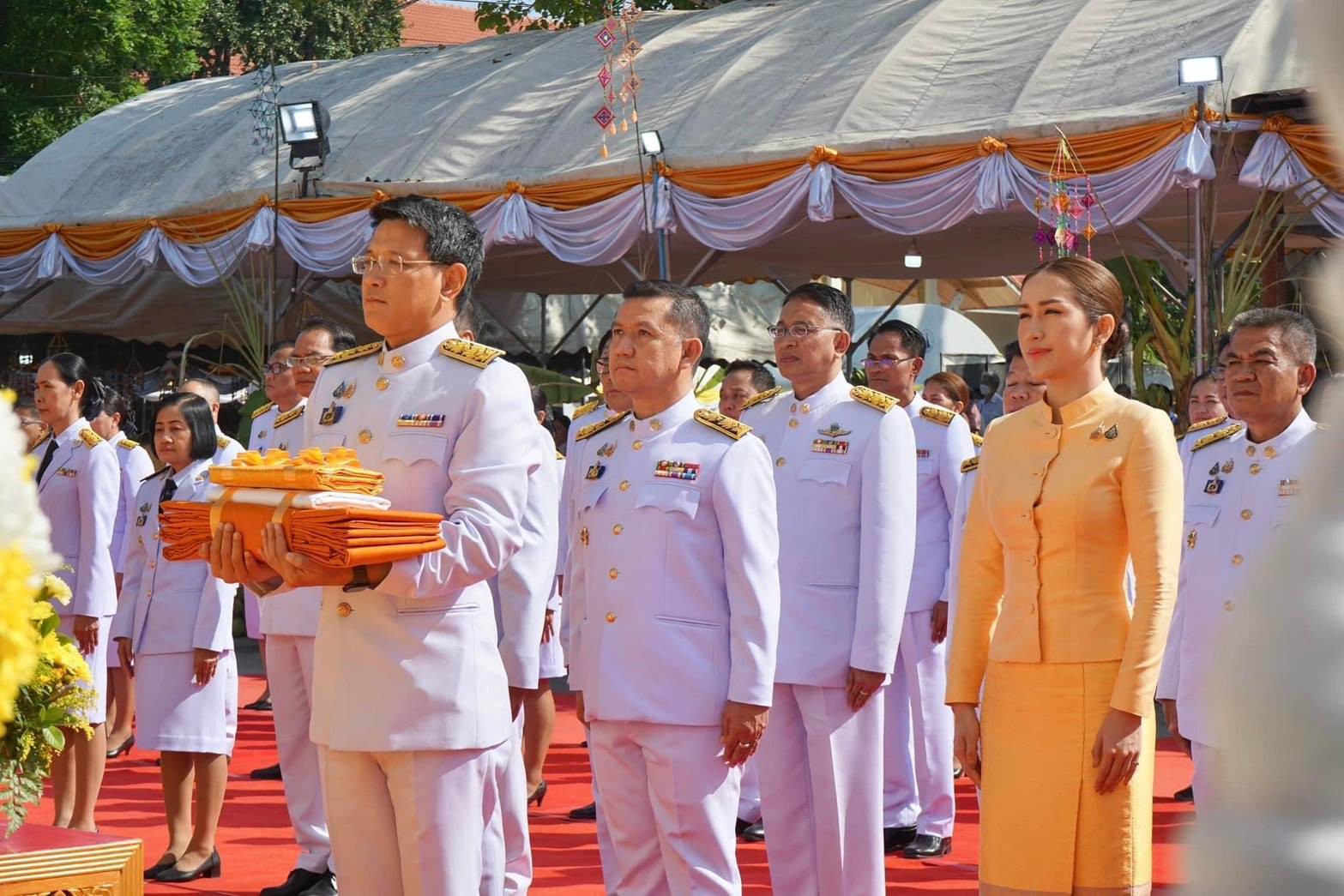 พช.นครพนม ร่วมพิธีถวายผ้าพระกฐินพระราชทานกรมการพัฒนาชุมชน ประจำปี พ.ศ.2567