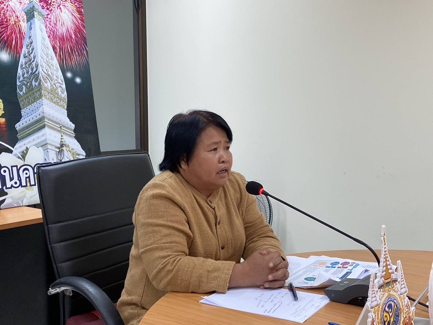 พช.นครพนม ประชุมขับเคลื่อนการดำเนินงานพัฒนาชุมชนจังหวัดนครพนม ประจำปีงบประมาณ 2568