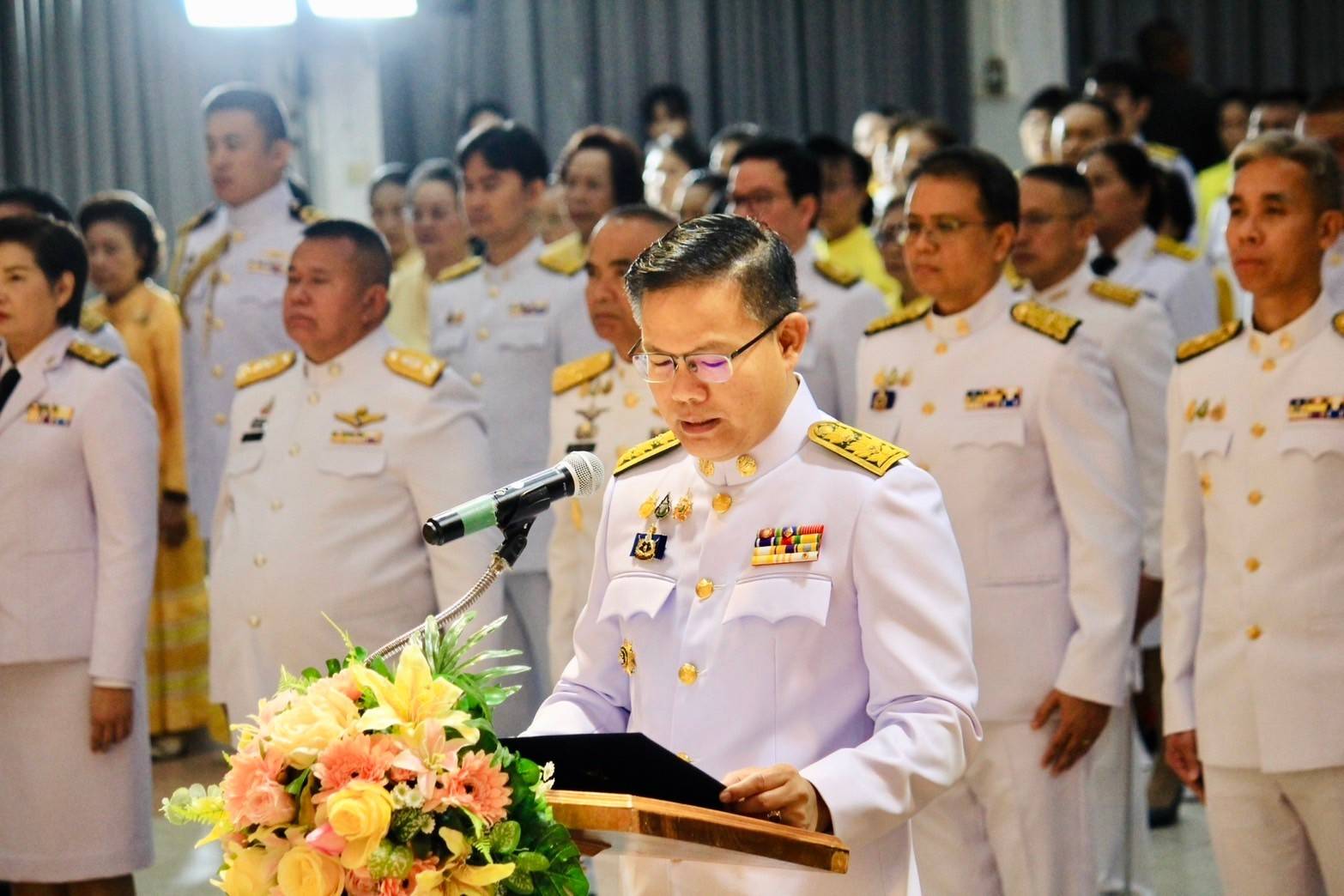 พช.นครพนม ร่วมพิธีทำบุญตักบาตรถวายพระราชกุศล และพิธีวางพานพุ่มดอกไม้ เนื่องในวันคล้ายวันพระบรมราชสมภพ พระบาทสมเด็จพระบรมชนกาธิเบศร มหาภูมิพลอดุลยเดชมหาราช บรมนาถบพิตร วันชาติ และวันพ่อแห่งชาติ 5 ธันวาคม 2567
