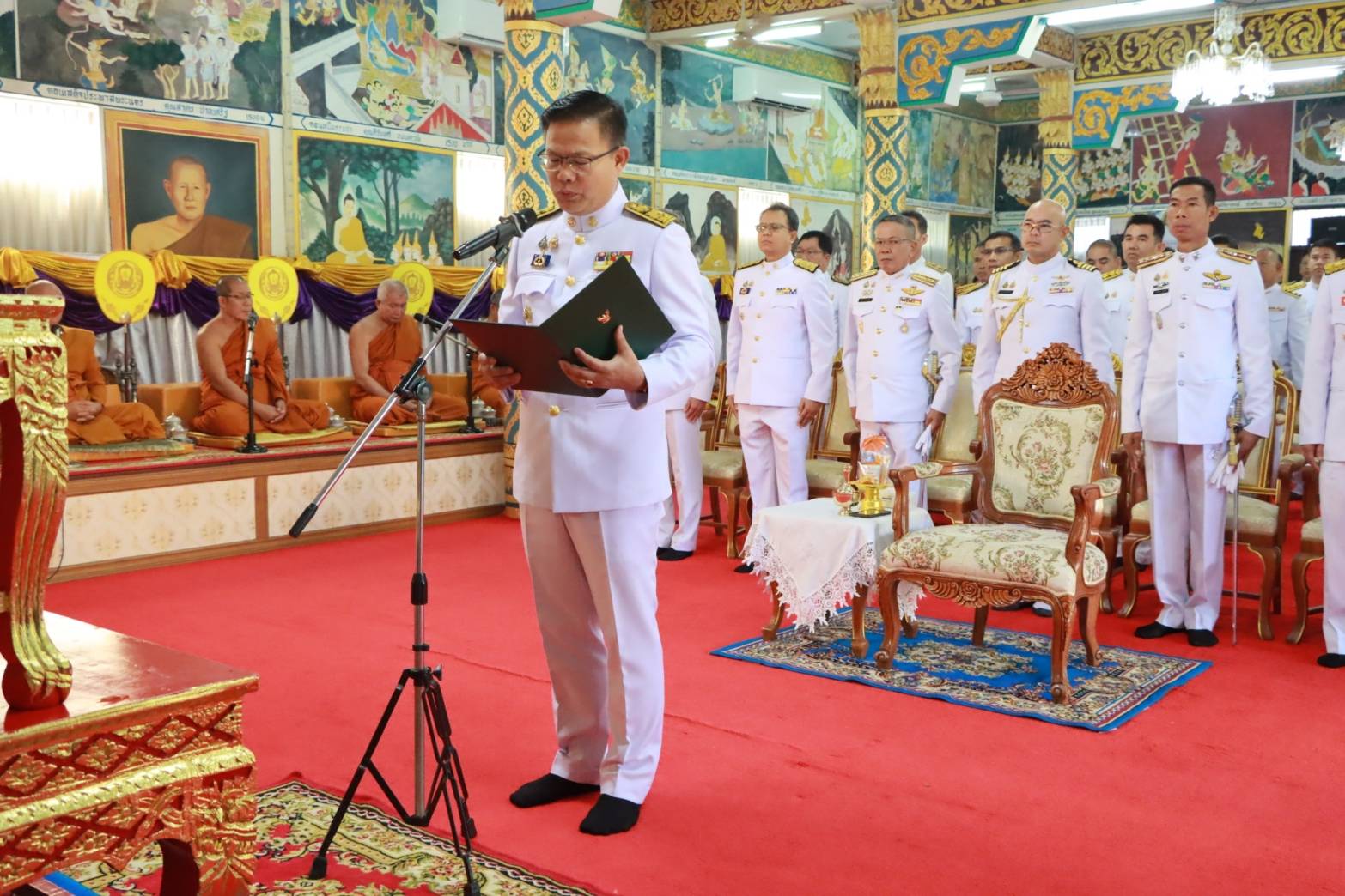 พช.นครพนม ร่วมพิธีเจริญพระพุทธมนต์และพิธีตักบาตรเฉลิมพระเกียรติเนื่องในวันคล้ายวันประสูติ สมเด็จพระเจ้าลูกเธอ เจ้าฟ้าพัชรกิติยาภา นเรนทิราเทพยวดี กรมหลวงราชสาริณีสิริพัชร มหาวัชรราชธิดา