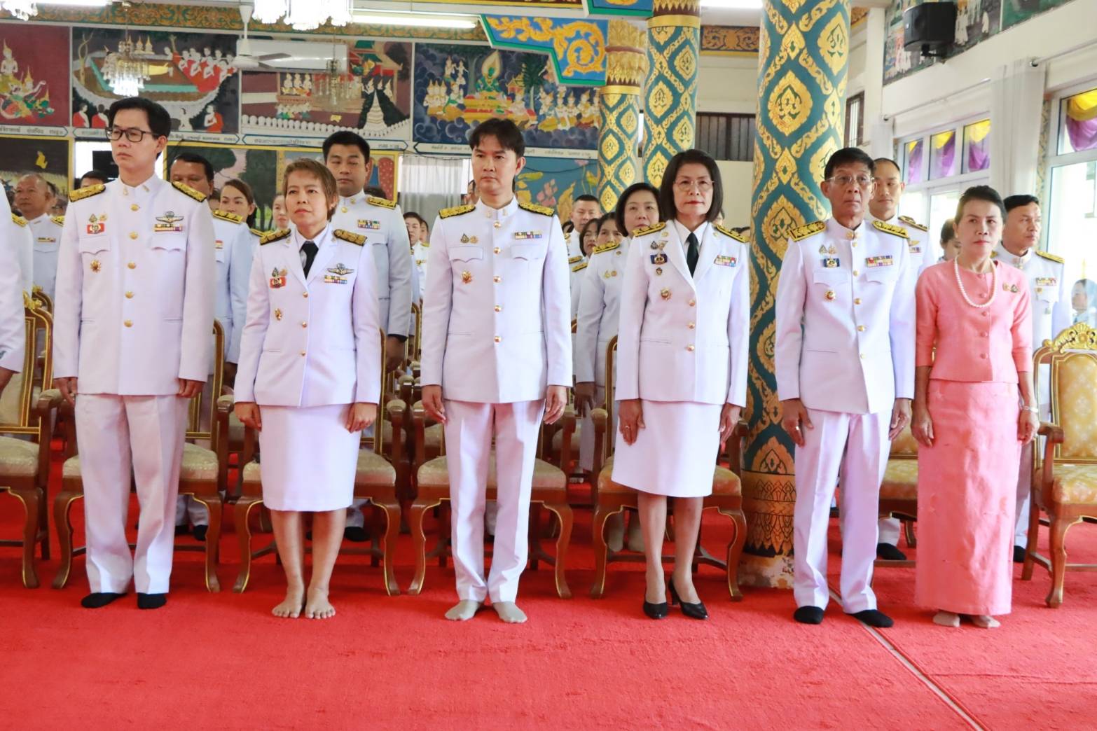 พช.นครพนม ร่วมพิธีเจริญพระพุทธมนต์และพิธีตักบาตรเฉลิมพระเกียรติเนื่องในวันคล้ายวันประสูติ สมเด็จพระเจ้าลูกเธอ เจ้าฟ้าพัชรกิติยาภา นเรนทิราเทพยวดี กรมหลวงราชสาริณีสิริพัชร มหาวัชรราชธิดา