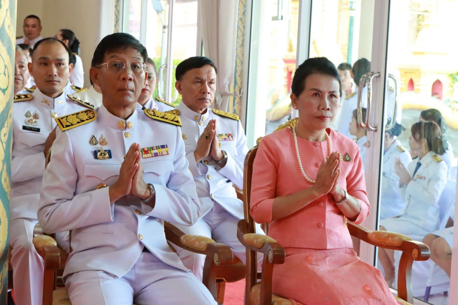 พช.นครพนม ร่วมพิธีเจริญพระพุทธมนต์และพิธีตักบาตรเฉลิมพระเกียรติเนื่องในวันคล้ายวันประสูติ สมเด็จพระเจ้าลูกเธอ เจ้าฟ้าพัชรกิติยาภา นเรนทิราเทพยวดี กรมหลวงราชสาริณีสิริพัชร มหาวัชรราชธิดา