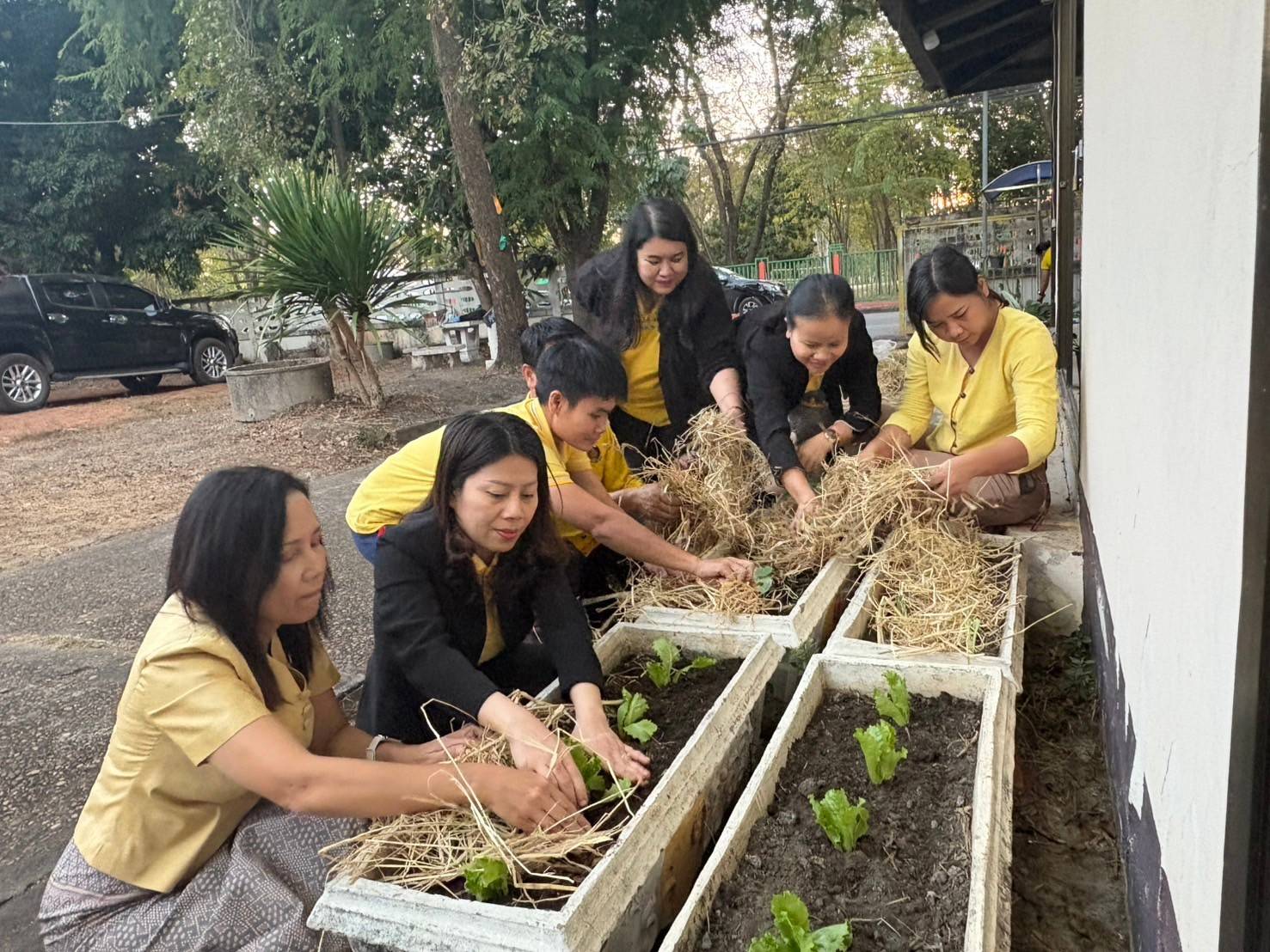 พช. นครพนม น้อมนำแนวพระราชดำริของสมเด็จพระกนิษฐาธิราชเจ้า กรมสมเด็จพระเทพรัตนราชสุดาฯ สยามบรมราชกุมารี สู่ปฏิบัติการปลูกผักสวนครัว เพื่อสร้างความมั่นคงทางอาหาร ประจำปีงบประมาณ พ.ศ. 2568 (THE CONCEPTS OF CHANGE FOR 5G) “ปรับเปลี่ยนดี ชีวีมีสุข”