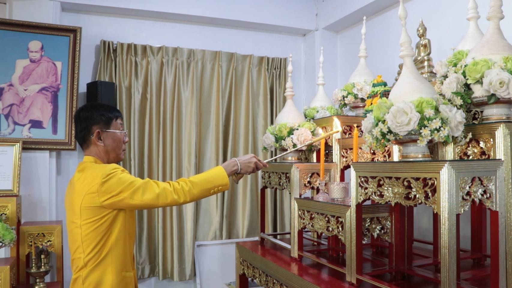 พช.นครพนม เข้าร่วมพิธีเจริญพระพุทธมนต์เฉลิมพระเกียรติถวายพระพรชัยมงคลแด่ พระบาทสมเด็จพระเจ้าอยู่หัว
