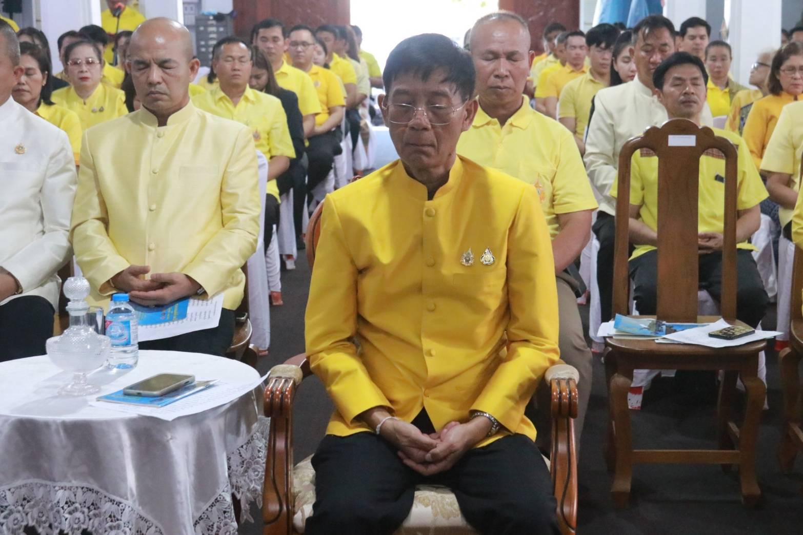 พช.นครพนม เข้าร่วมพิธีเจริญพระพุทธมนต์เฉลิมพระเกียรติถวายพระพรชัยมงคลแด่ พระบาทสมเด็จพระเจ้าอยู่หัว
