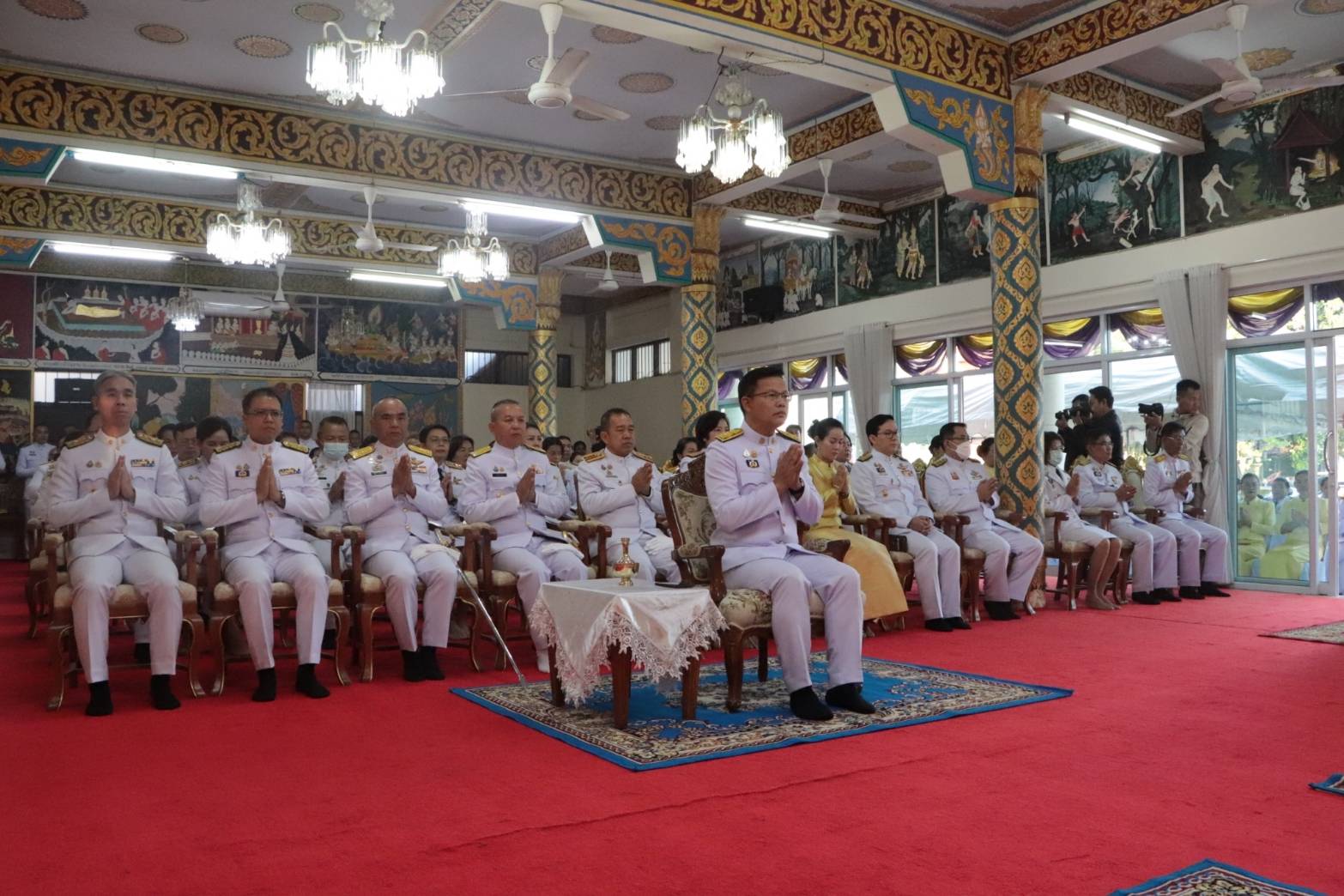 ผู้ว่าฯ นครพนม นำประกอบพิธีเจริญพระพุทธมนต์ ทำบุญตักบาตร และพิธีทางศาสนามหามงคลถวายพระราชกุศล เฉลิมพระเกียรติพระบาทสมเด็จพระเจ้าอยู่หัวเนื่องในโอกาสพระราชพิธีสมมงคลพระชนมายุเท่าพระบาทสมเด็จพระพุทธยอดฟ้าจุฬาโลกมหาราช สมเด็จพระปฐมบรมกษัตริยาธิราชแห่งพระราชวงศ์จักรี พุทธศักราช 2568