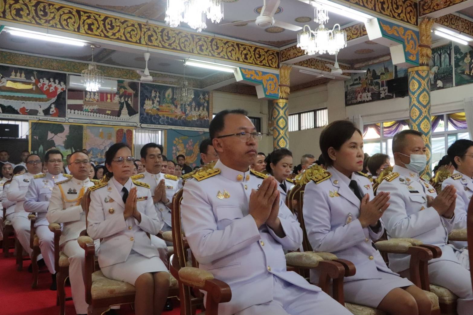 ผู้ว่าฯ นครพนม นำประกอบพิธีเจริญพระพุทธมนต์ ทำบุญตักบาตร และพิธีทางศาสนามหามงคลถวายพระราชกุศล เฉลิมพระเกียรติพระบาทสมเด็จพระเจ้าอยู่หัวเนื่องในโอกาสพระราชพิธีสมมงคลพระชนมายุเท่าพระบาทสมเด็จพระพุทธยอดฟ้าจุฬาโลกมหาราช สมเด็จพระปฐมบรมกษัตริยาธิราชแห่งพระราชวงศ์จักรี พุทธศักราช 2568