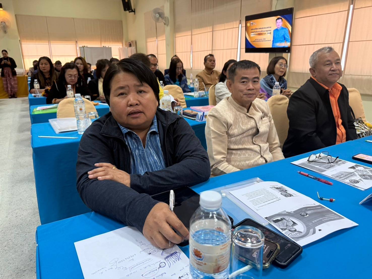 พช.นครพนม ร่วมประชุมมอบนโยบายและมอบแนวทางการดำเนินงานพัฒนาชุมชน ประจำปีงบประมาณ พ.ศ 2568
