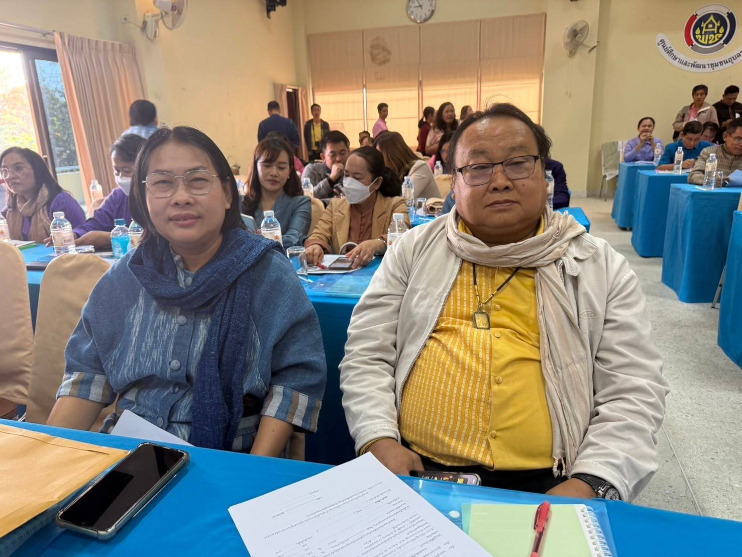 พช.นครพนม ร่วมประชุมมอบนโยบายและมอบแนวทางการดำเนินงานพัฒนาชุมชน ประจำปีงบประมาณ พ.ศ 2568