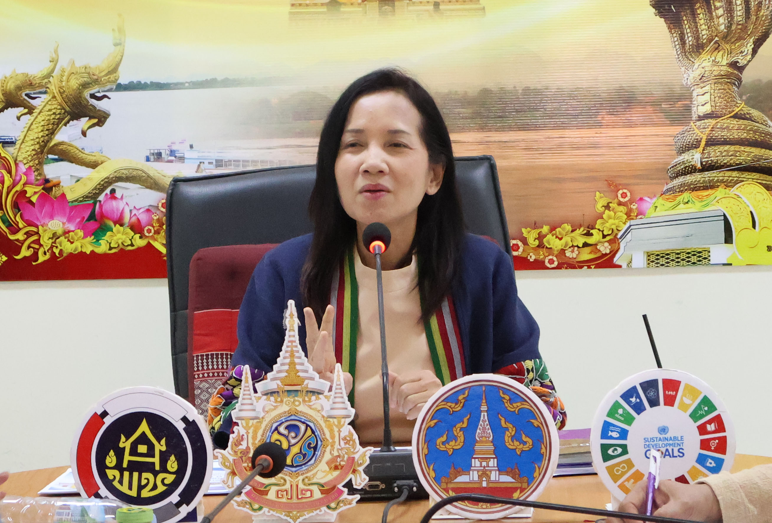 พช.นครพนม ประชุมขับเคลื่อนการดำเนินงานพัฒนาชุมชน สำนักงานพัฒนาชุมชนจังหวัดนครพนม ประจำเดือนมกราคม 2568