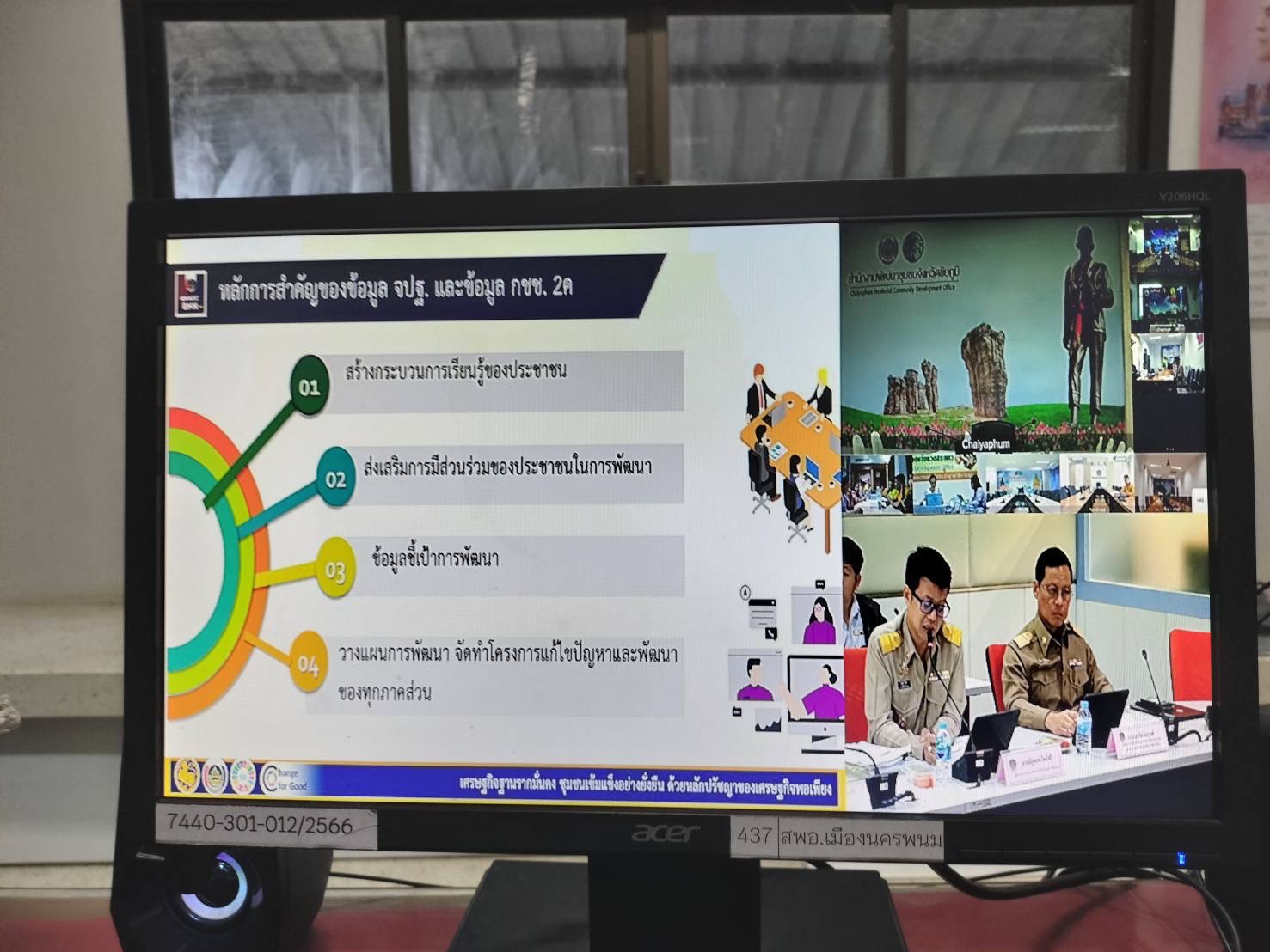 พช.นครพนม ร่วมรับฟังการประชุมชี้แจงแนวทางการจัดเก็บข้อมูลเพื่อการพัฒนาชนบท (ข้อมูล จปฐ. และข้อมูล กชช.2ค) ปี 2568