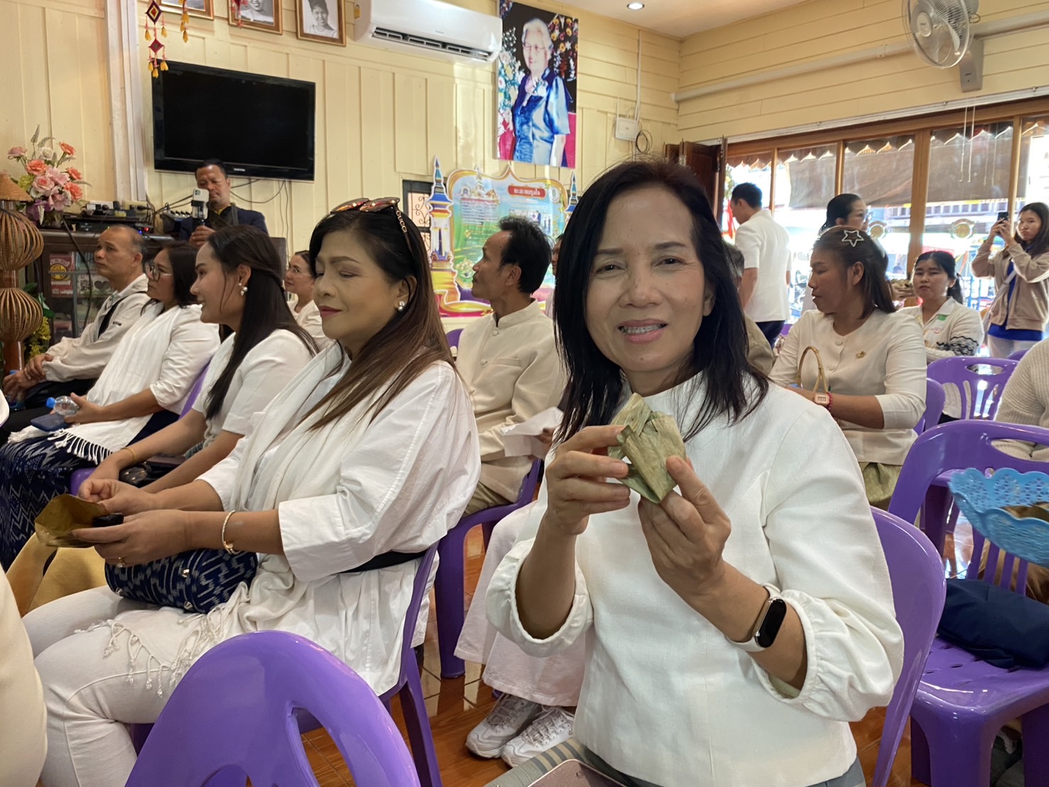 พช.นครพนมร่วมกิจกรรม“พาสายมูดูกะละแมโบราณนครพนมฯ พร้อมร่วมรับฟังการแถลงข่าวการจัดงานนมัสการองค์พระธาตุพนม“