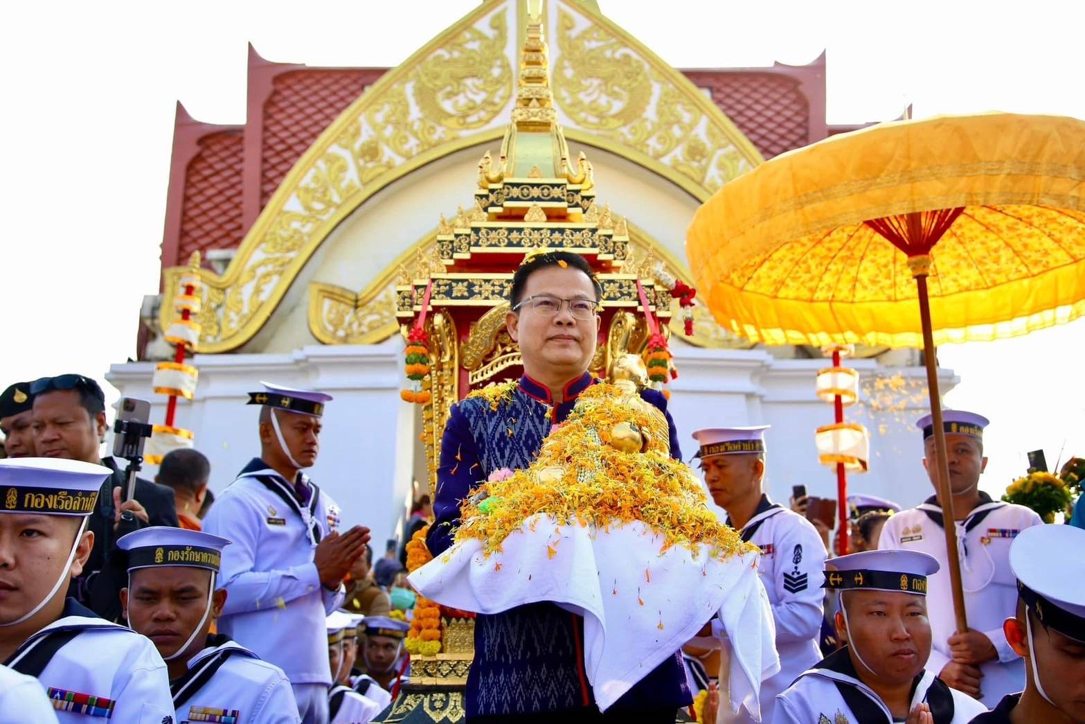 นครพนม ประกอบพิธีอัญเชิญพระอุปคุต งานนมัสการองค์พระธาตุพนม ประจำปี 2568