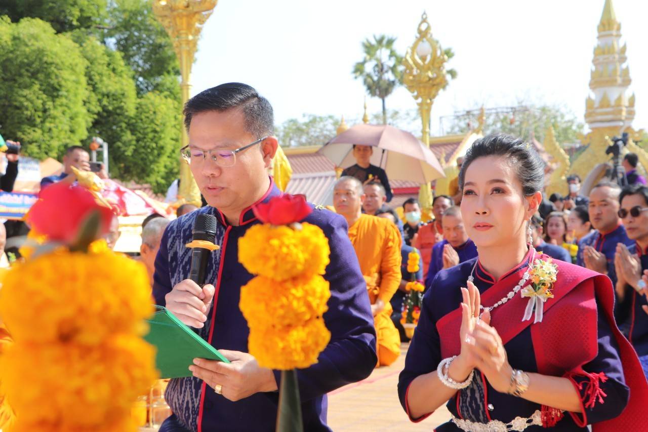 นครพนม ประกอบพิธีอัญเชิญพระอุปคุต งานนมัสการองค์พระธาตุพนม ประจำปี 2568