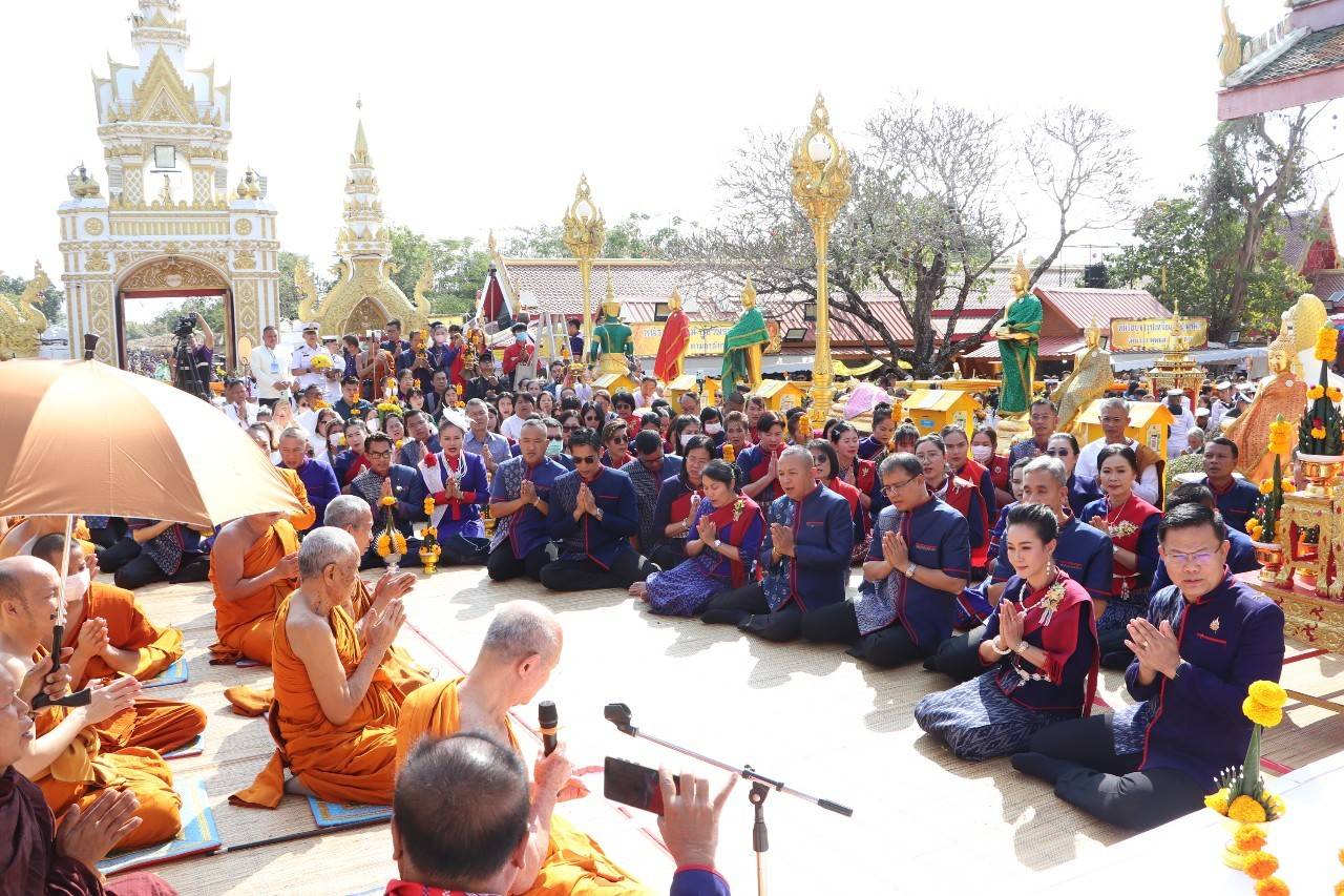 นครพนม ประกอบพิธีอัญเชิญพระอุปคุต งานนมัสการองค์พระธาตุพนม ประจำปี 2568