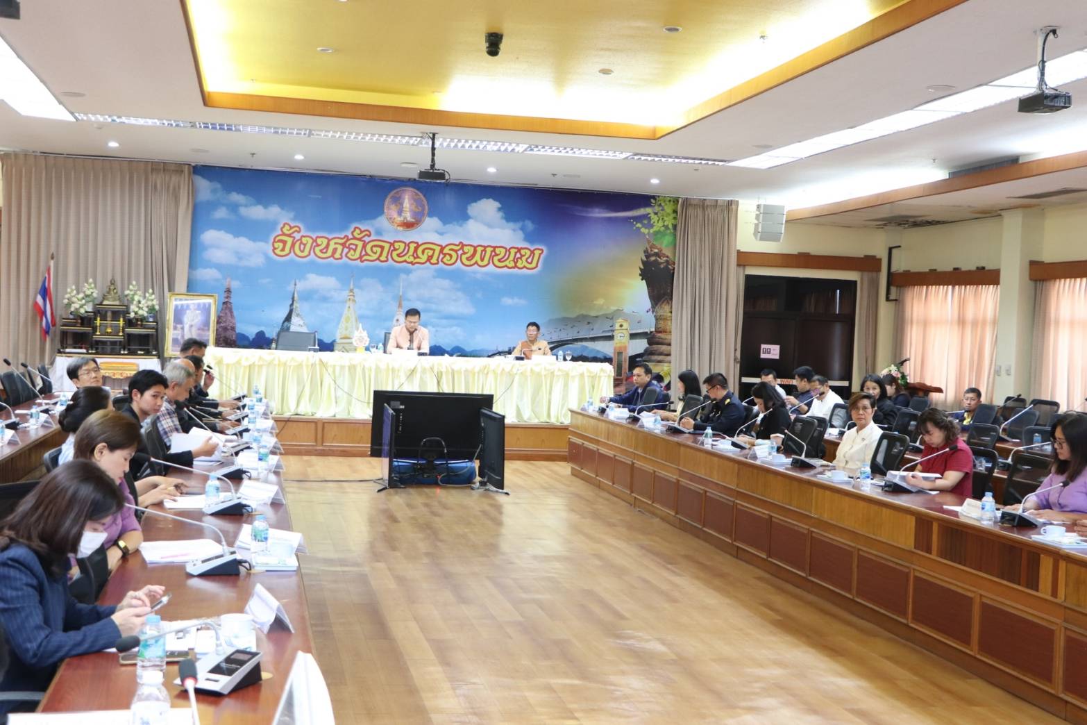 นครพนม ประชุมคณะกรรมการร่วมภาครัฐและเอกชนเพื่อพัฒนาและแก้ไขปัญหาทางเศรษฐกิจจังหวัดนครพนม (กรอ.จังหวัดนครพนม) ครั้งที่ 1/2568