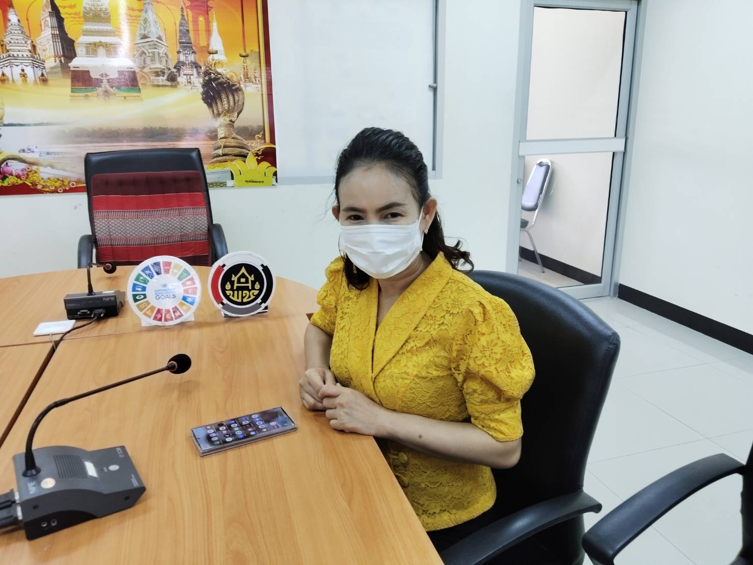 พช.นครพนม ร่วมประชุมซักซ้อมแนวทางปฏิบัติการบริหารราชการของข้าราชการพลเรือนสามัญ สังกัดกรมการพัฒนาชุมชน ผ่านระบบวีดิทัศน์ทางไกล(Video Conference System)