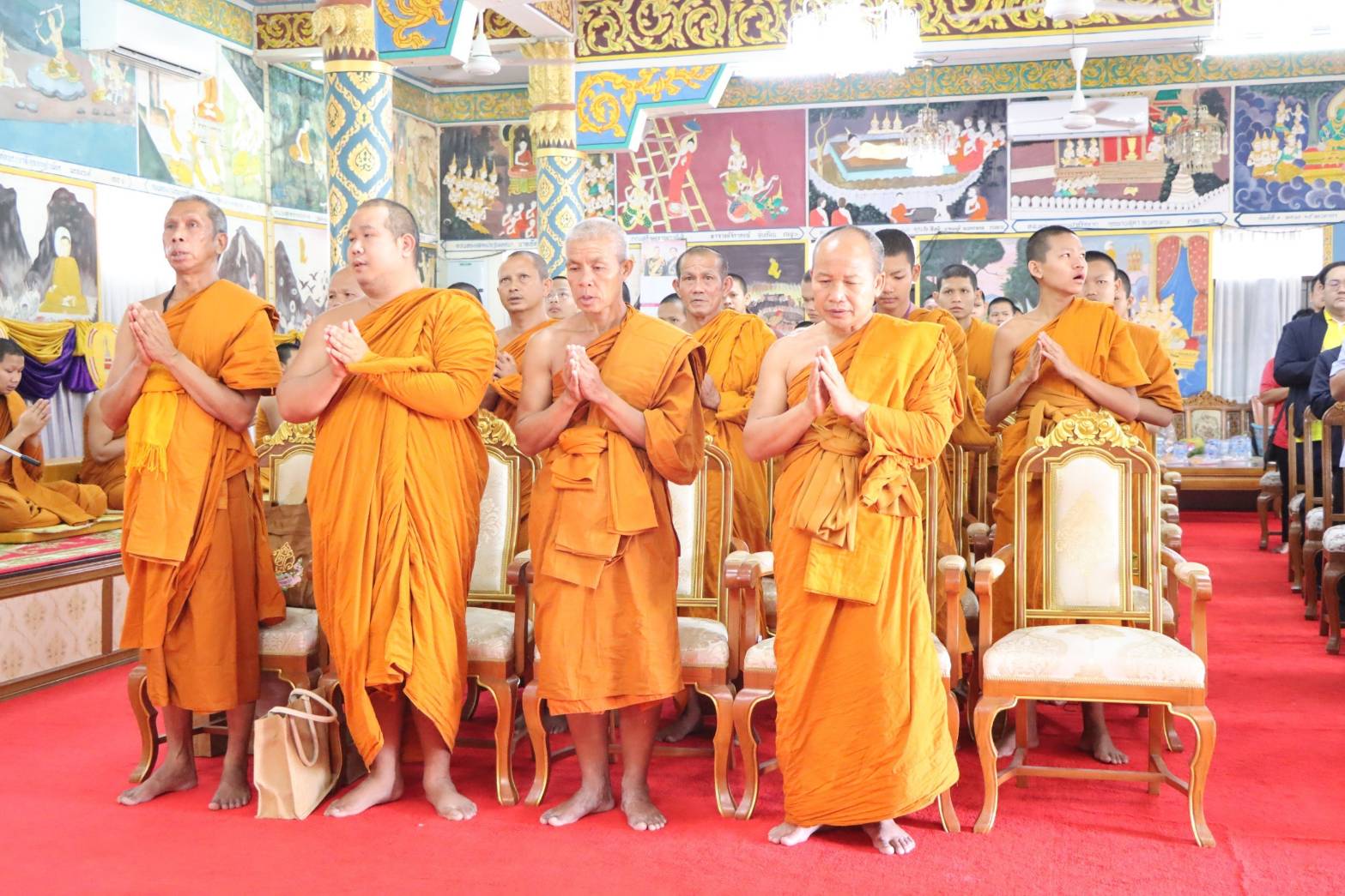 พช.นครพนม ร่วมกิจกรรม Kick off โครงการถวายการดูแลสุขภาพพระสงฆ์ สามเณร แม่ชีและผู้นำทางศาสนา จังหวัดนครพนม
