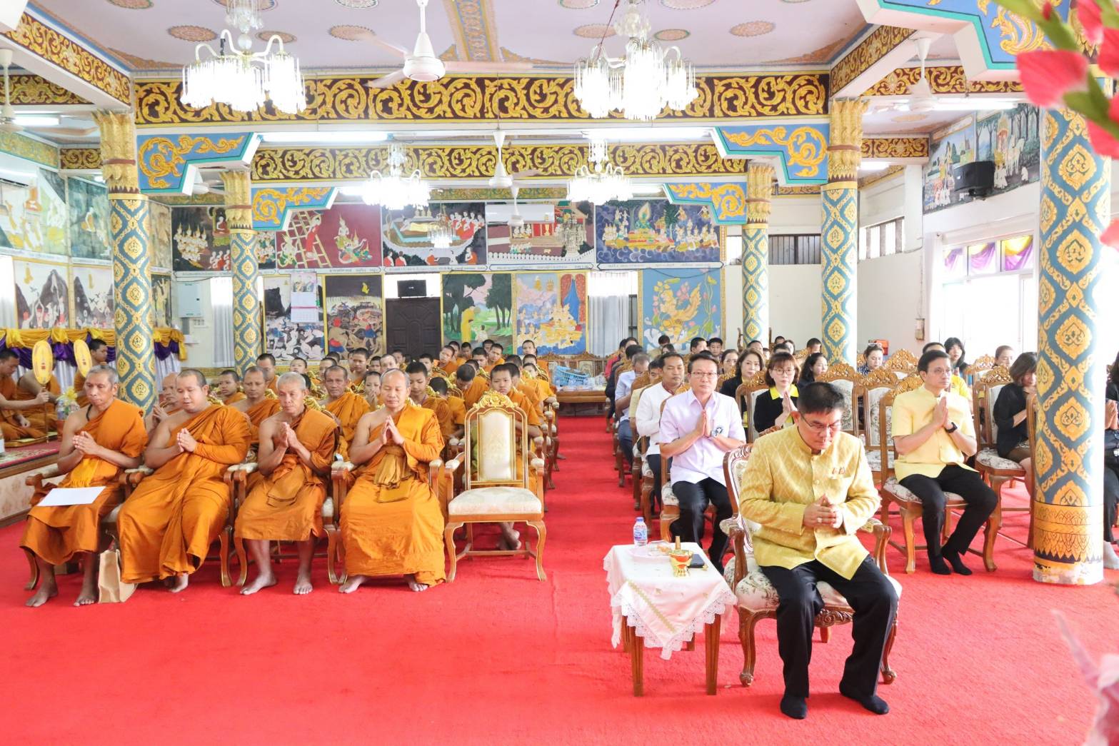 พช.นครพนม ร่วมกิจกรรม Kick off โครงการถวายการดูแลสุขภาพพระสงฆ์ สามเณร แม่ชีและผู้นำทางศาสนา จังหวัดนครพนม
