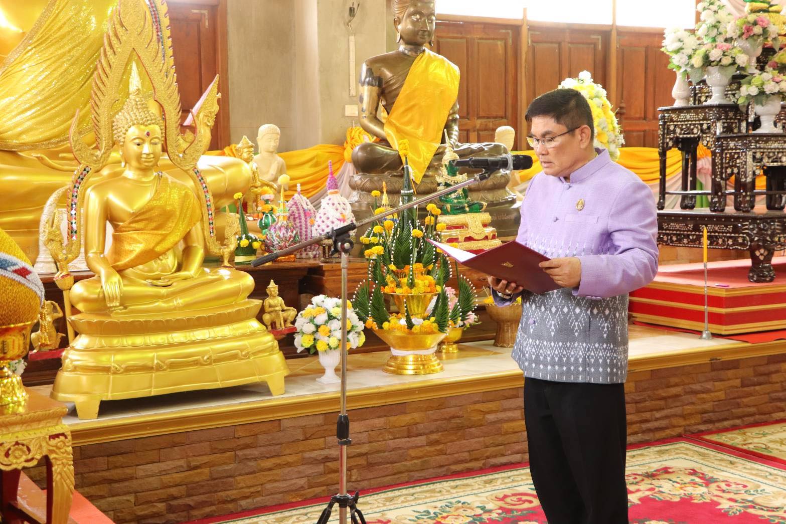 พช.นครพนม ร่วมพิธีบรรพชาสามเณรภาคฤดูร้อน ภายใต้โครงการเสริมสร้างคุณธรรมจริยธรรม ค่านิยมและความเป็นไทย จังหวัดนครพนม ประจำปีงบประมาณ พ.ศ. 2568
