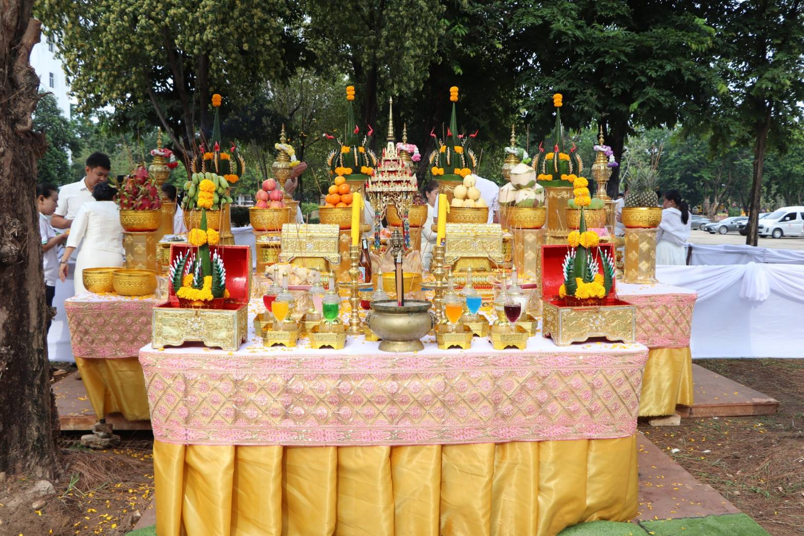 พช.นครพนม ร่วมพิธีบวงสรวงสร้างหอพระประจำศาลากลางจังหวัดนครพนม