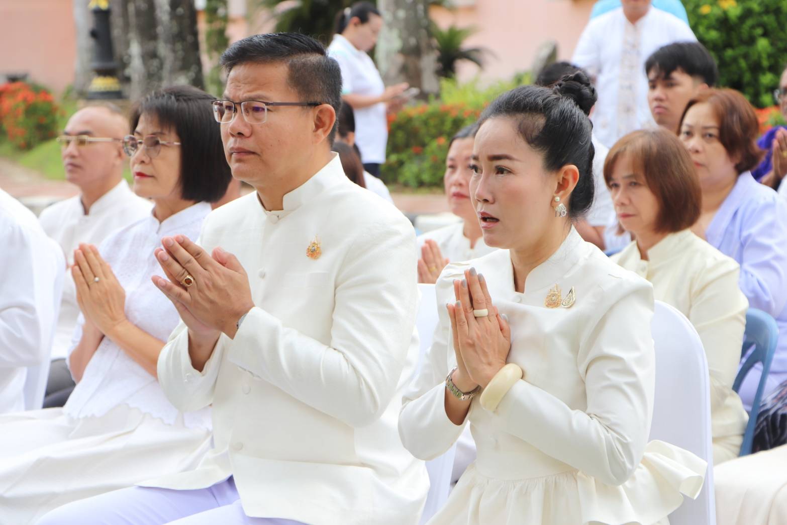 พช.นครพนม ร่วมพิธีบวงสรวงสร้างหอพระประจำศาลากลางจังหวัดนครพนม