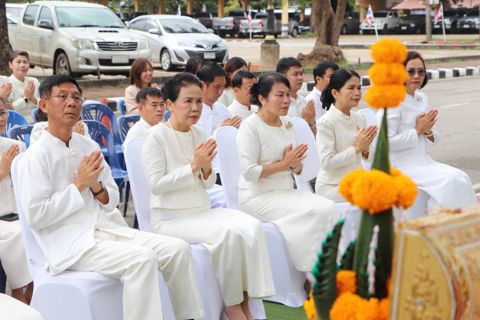 พช.นครพนม ร่วมพิธีบวงสรวงสร้างหอพระประจำศาลากลางจังหวัดนครพนม