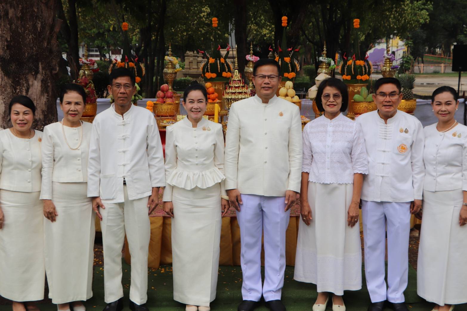พช.นครพนม ร่วมพิธีบวงสรวงสร้างหอพระประจำศาลากลางจังหวัดนครพนม