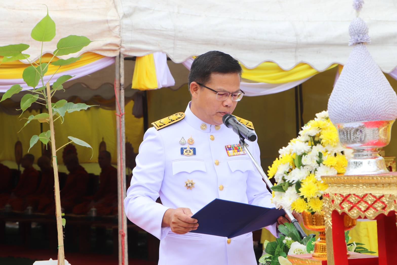 พช.นครพนม ร่วมพิธีปลูก “พระศรีมหาโพธิทศมราชบพิตร” พร้อมกัน 77 จังหวัดทั่วประเทศ