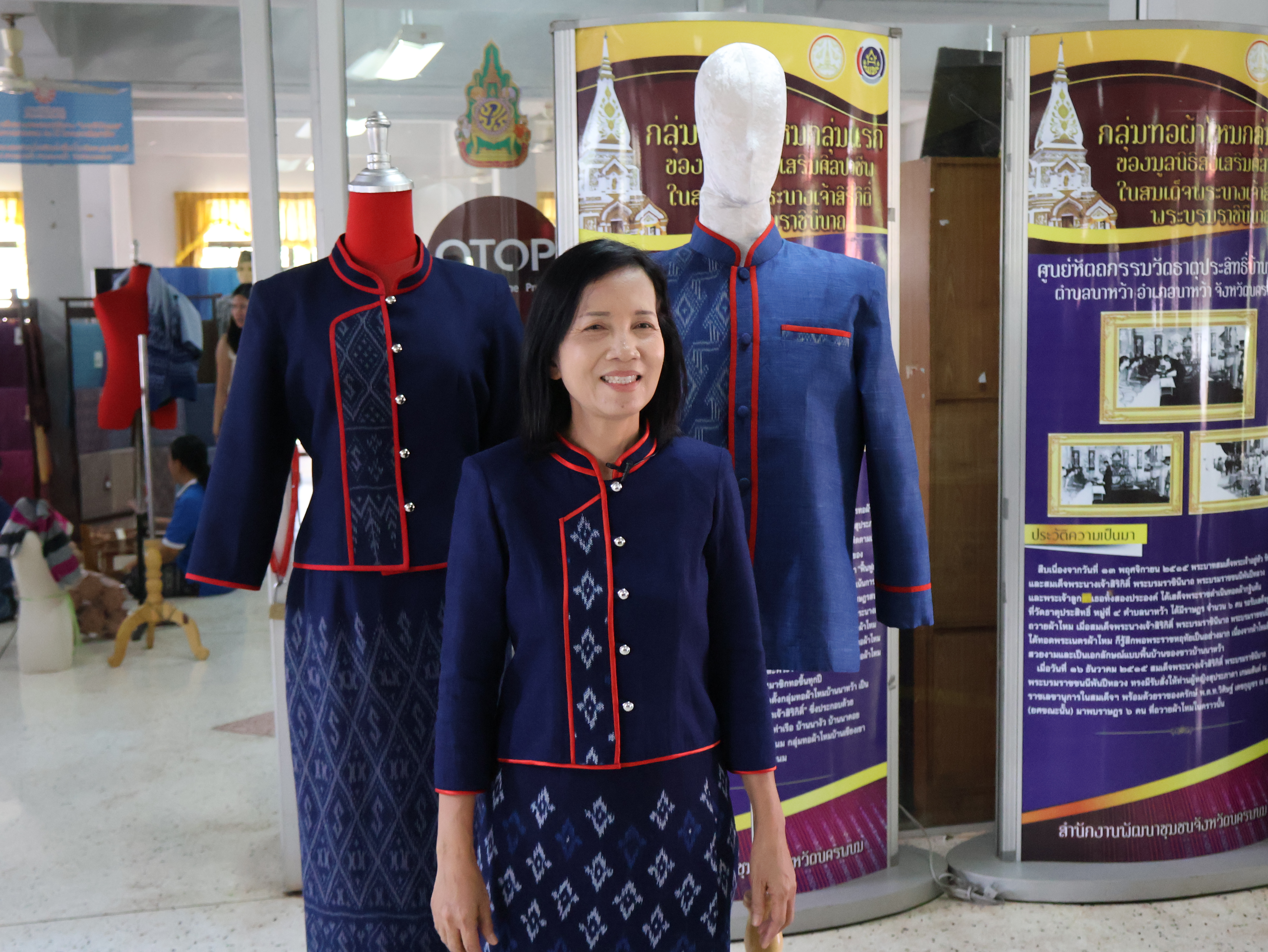 พช.นครพนม ให้สัมภาษณ์ในการถ่ายทำรายการ สถานีโทรทัศน์ NBT ส่วนกลาง โครงการสืบสานพระราชปณิธาน “นาหว้าโมเดล”