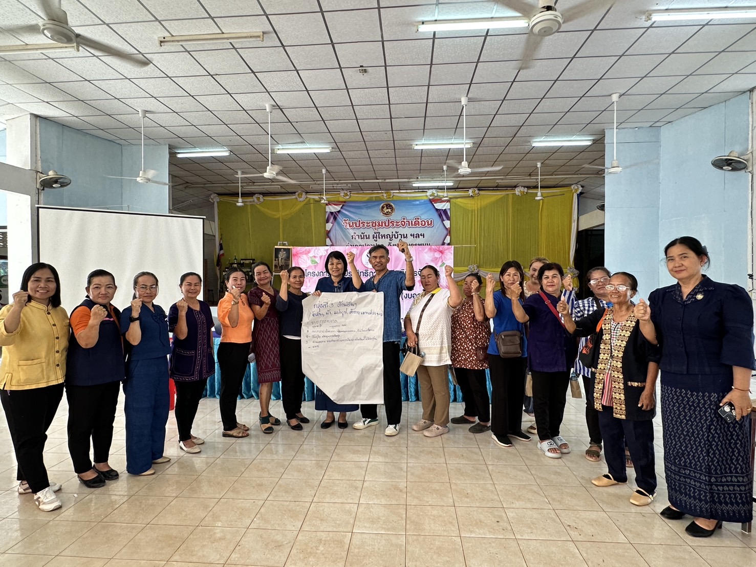 สำนักงานพัฒนาชุมชน จังหวัดนครพนม ร่วมกับคณะกรรมการพัฒนาสตรีจังหวัดนครพนม ดำเนินโครงการเพิ่มประสิทธิภาพการบริหารจัดการและทักษะอาชีพ แก่สมาชิกเงินกู้กองทุนพัฒนาบทบาทสตรี