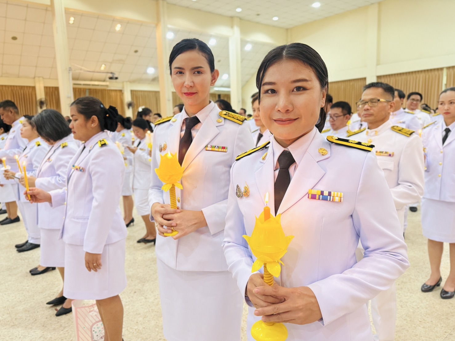 พช.นครพนม ร่วมพิธีถวายเครื่องราชสักการะและวางพานพุ่ม และพิธีจุดเทียนถวายพระพรชัยมงคล เนื่องในโอกาสวันเฉลิมพระชนมพรรษา 3 มิถุนายน 2568 สมเด็จพระนางเจ้าฯ พระบรมราชินี