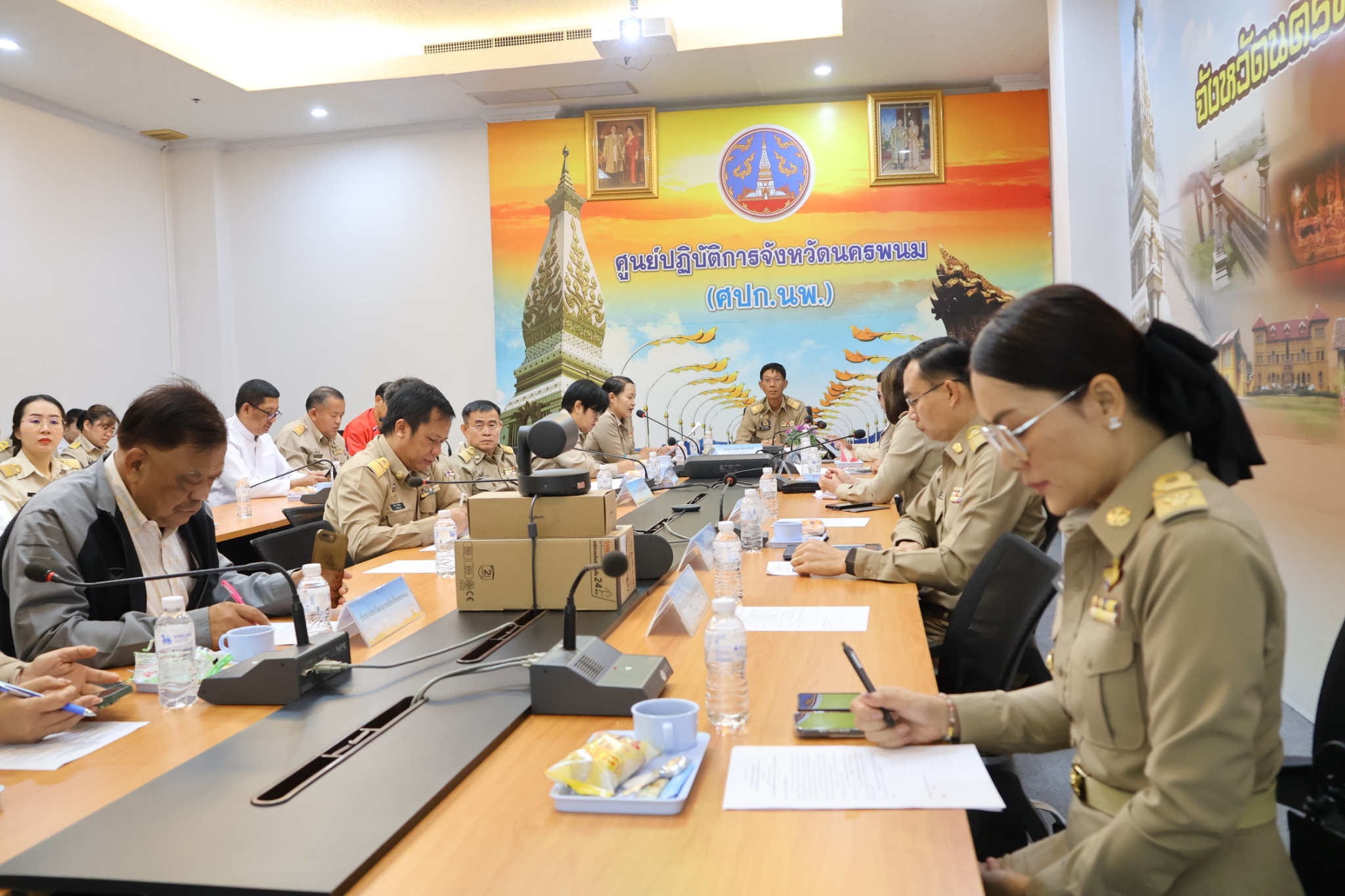 พช.นครพนม ร่วมประชุมเตรียมการจัดงานประเพณีไหลเรือไฟและงานกาชาดจังหวัดนครพนม ประจำปี 2568